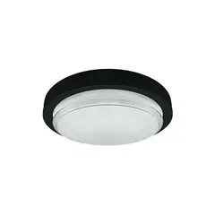 LIGHTECH - Plafón Kala 20 W 3 Tonos Policarbonato Negro 23 cm