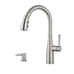 PFISTER - Mezcladora Monocomando Raya Acero Inoxidable