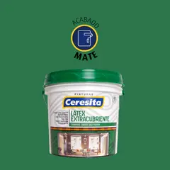 CERESITA - Pintura Látex Extracubriente Alabastro Mate 1 GL