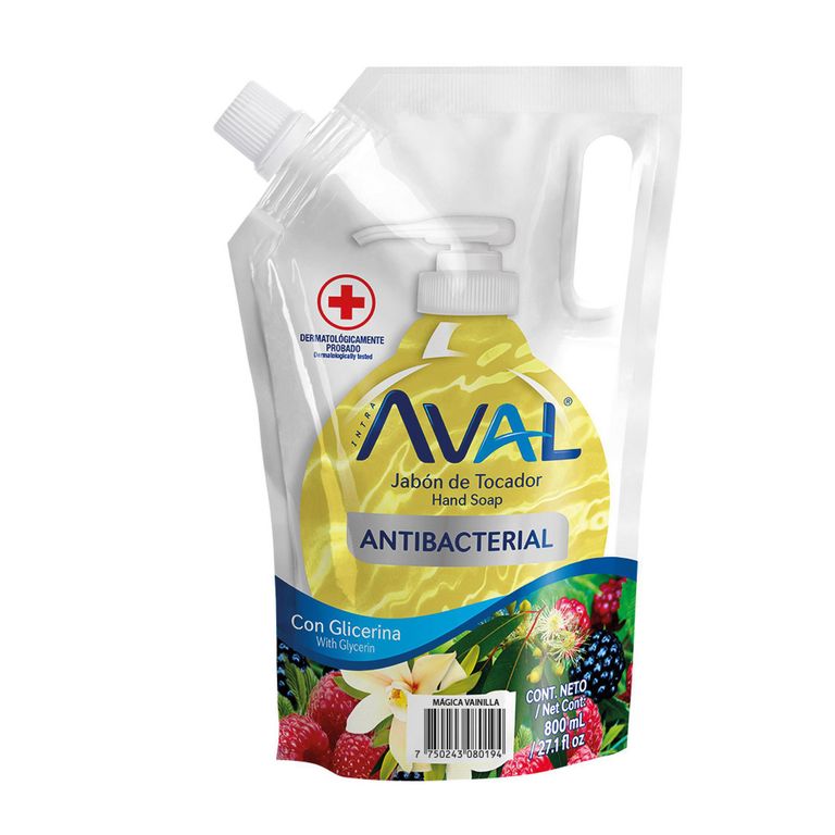 Jabon Liquido Aval Vainilla 800ML