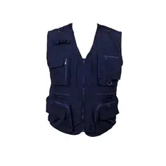undefined - Chaleco Multibolsillos Azul Talla L