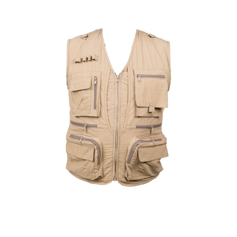 Chaleco Multibolsillos Beige Talla M