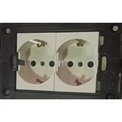 SICA - Toma Doble Schulo Blanca Silight