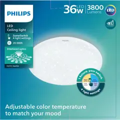 PHILIPS - Plafón LED Sparkle 36W Tricolor