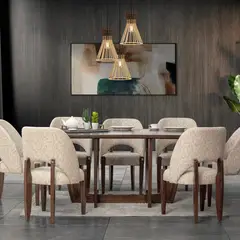 ILUMA - Lámpara Colgante Bali 3 Luces E27 60W Amarillo/Dorado