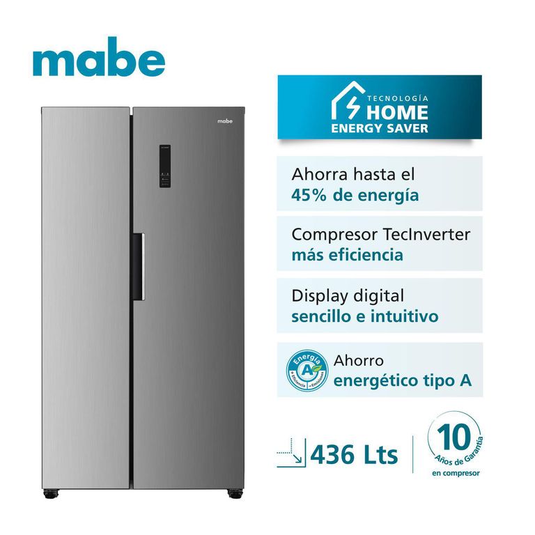 Refrigeradora Side by Side No Frost 436 Litros Inox MSD480LPRSS0