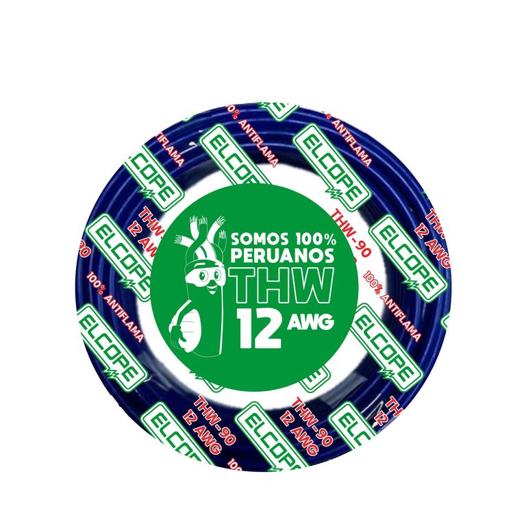 Cable THW 12 AWG Azul R10
