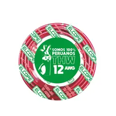 ELCOPE - Cable THW 12 AWG Rojo R10