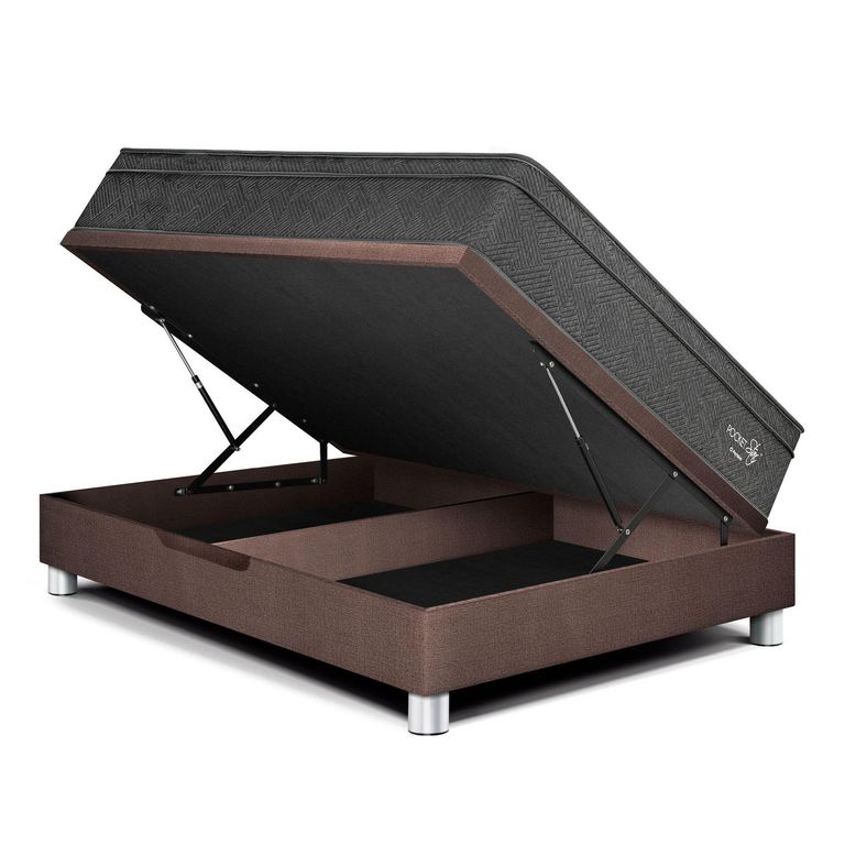 Cama Boxet Pocket Star 2 plz Chocolate + 2 Almohadas + 1 Protector