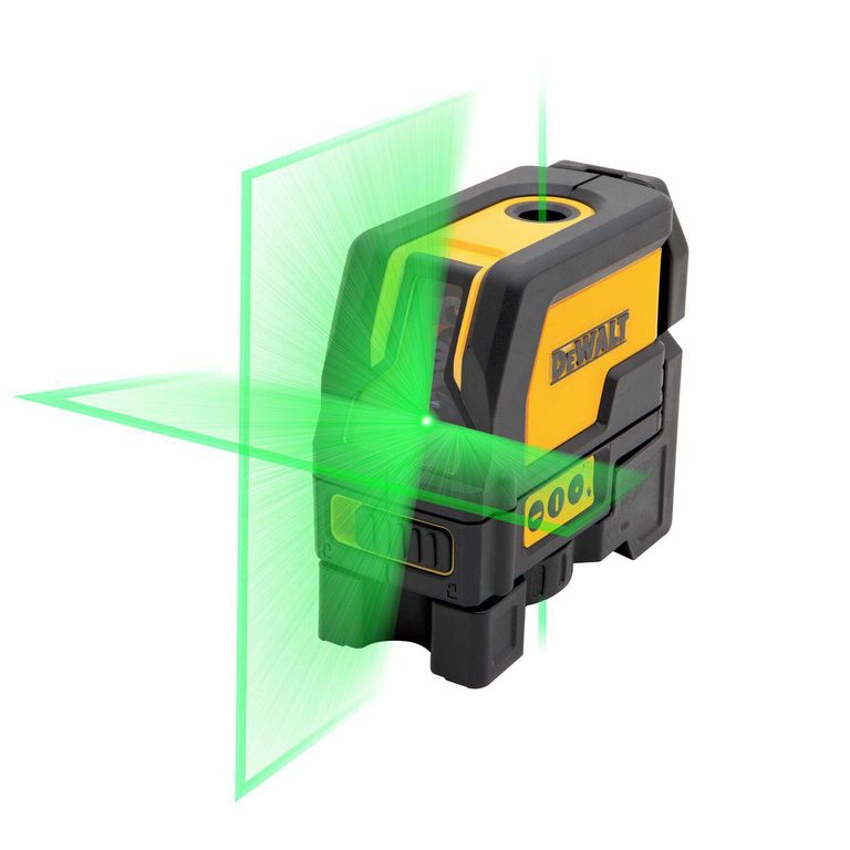Nivel Láser Autonivelante de 2 Líneas Cruzadas y Punto de Plomada Luz Verde DW0822CG DeWALT