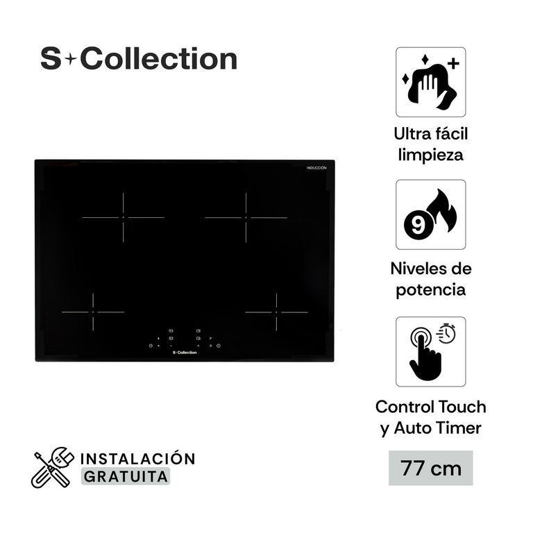 Encimera Empotrable De Inducción 4 Hornillas S-Collection 3120SOLCO051V2