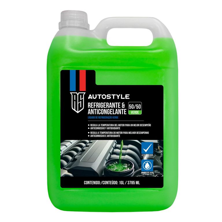 Refrigerante Anticongelante Verde 50/50 Autostyle 1Gl