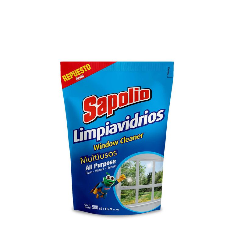 Limpiavidrios Sapolio Repuesto 500ml