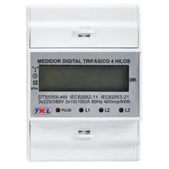 TKL - Medidor Digital Trifásico 4 Hilos para Riel