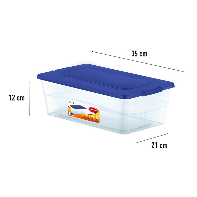 Util Box #10 Pack x3 Transparente