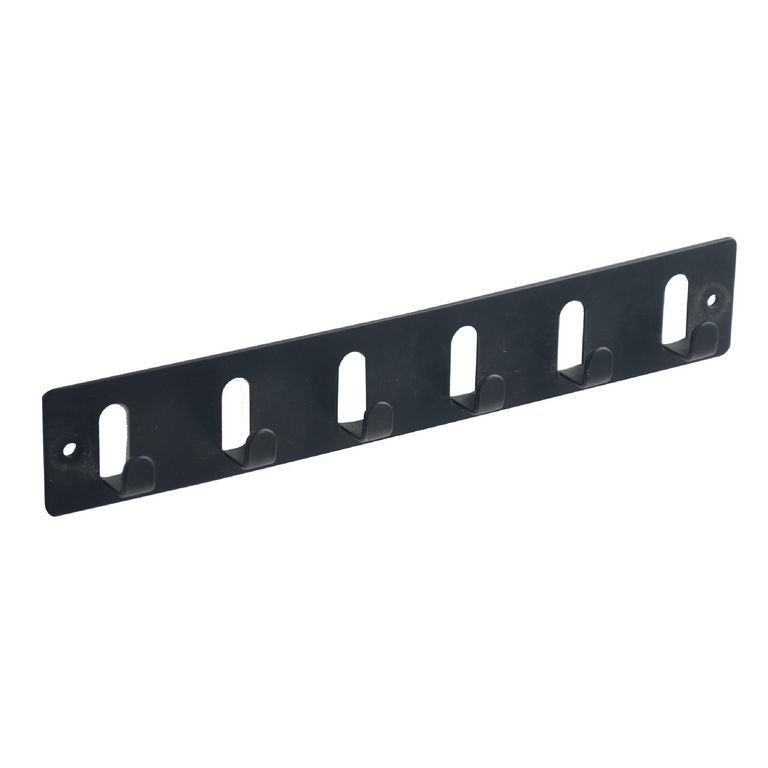 Percha 6 Ganchos Negro.