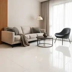 PORCELATINO - Gres Blanco Liso 60x60cm Clasico 1.44m2