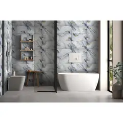AURA - Cerámica Marmolizado Gris Claro Bangald 30x60cm 1.62m2