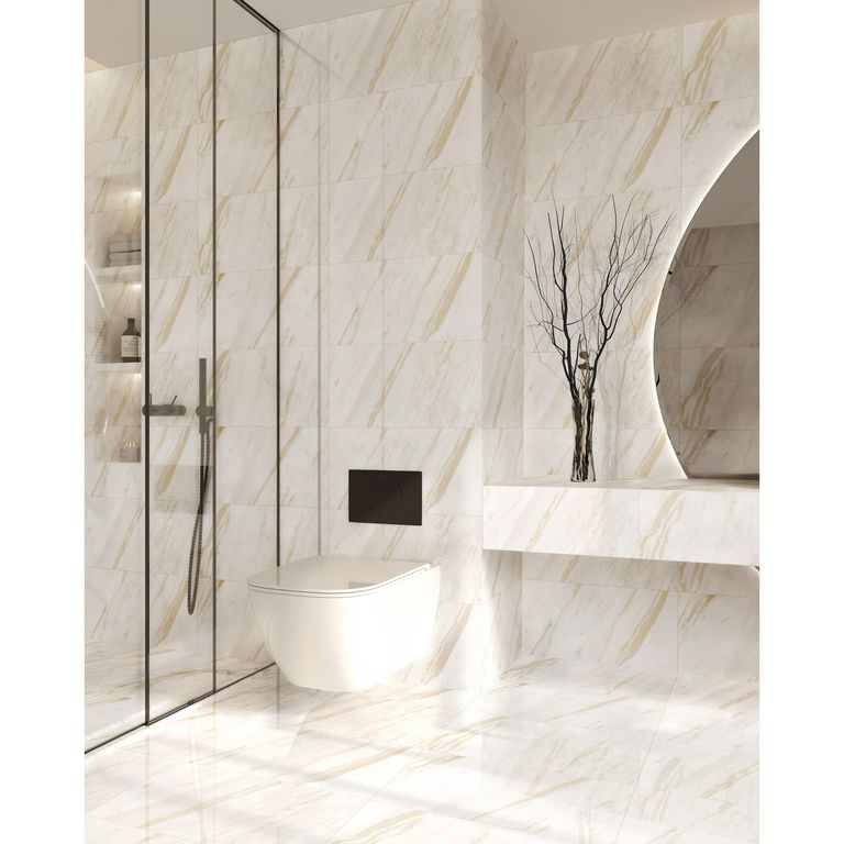 Cerámica Marmolizado Crema Rennais 30x60cm 1.62m2