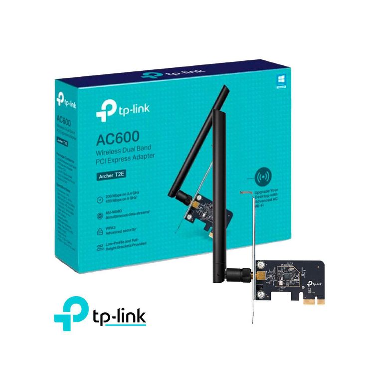 TP-Link Archer T2E Adaptador PCI Express inalámbrico Dual Band AC600