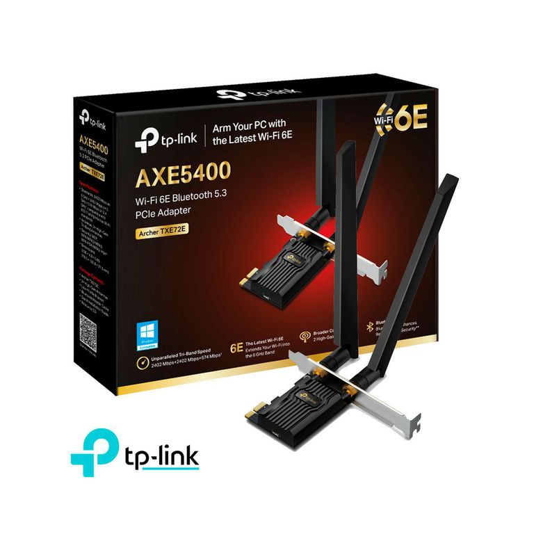 TP-Link Archer TXE72E Adaptador de red PCIe AXE5400 Wi-Fi 6E