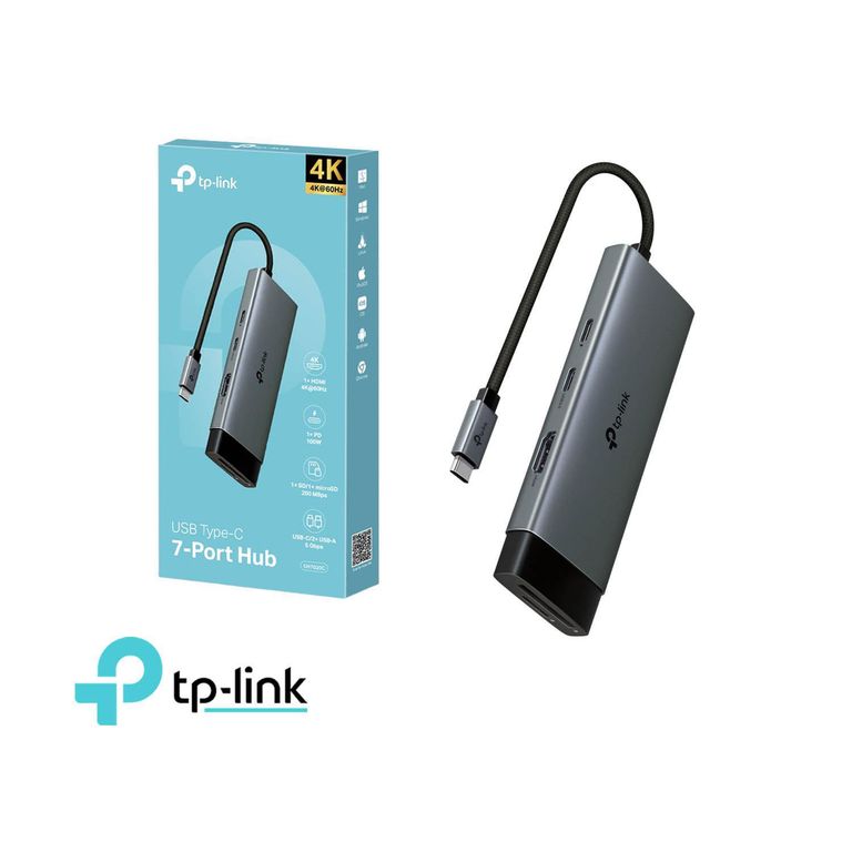 TP-LINK UH7020C Adaptador Hub USB Tipo C 7 puertos en 1