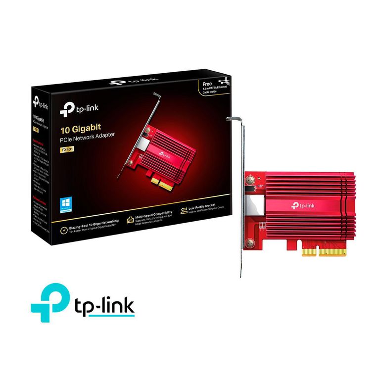 TP-LINK TX401 Adaptador de red PCI Express de 10 Gigabits