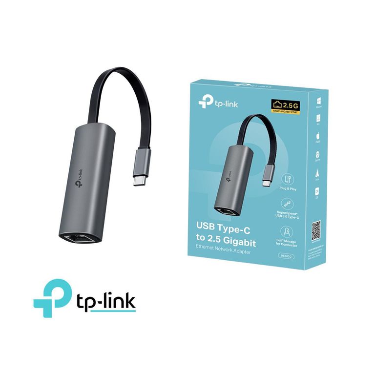 TP-LINK UE302C Adaptador de red USB Tipo C a 2.5 Gigabit Ethernet