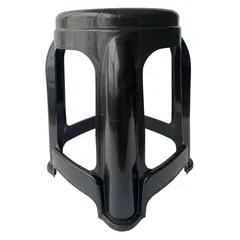 KANTATI - Banco Fortachón Eco Negro 44x35x35cm