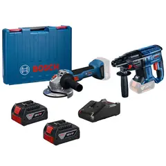 BOSCH - Amoladora GWS 18V y Rotomartillo GBH 180