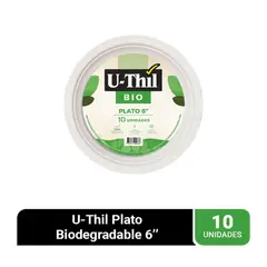 U THIL - U-Thil Pack Platos 6" BIO 10 unidades