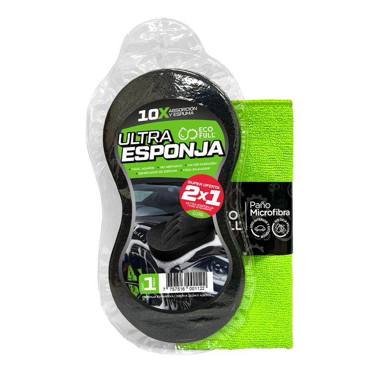 Kit De Limpieza Esponja Y Paño ECOFULL
