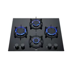 SCOLLECTION - Encimera a Gas 4 Platos Negro 3120SOLCO078