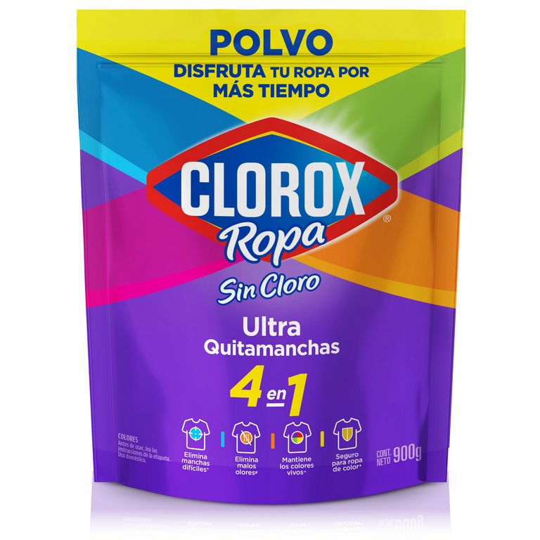 Quitamanchas Clorox para Ropa de Color 900gr