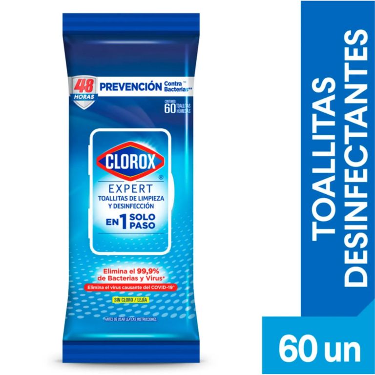 Wipes Clorox Flowpack 60 Unidades