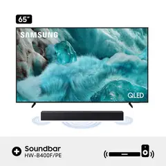 SAMSUNG - Televisor Smart TV 65" QLED 4K Ultra HD F-QN65Q7FAA-02 + Soundbar HW-B400