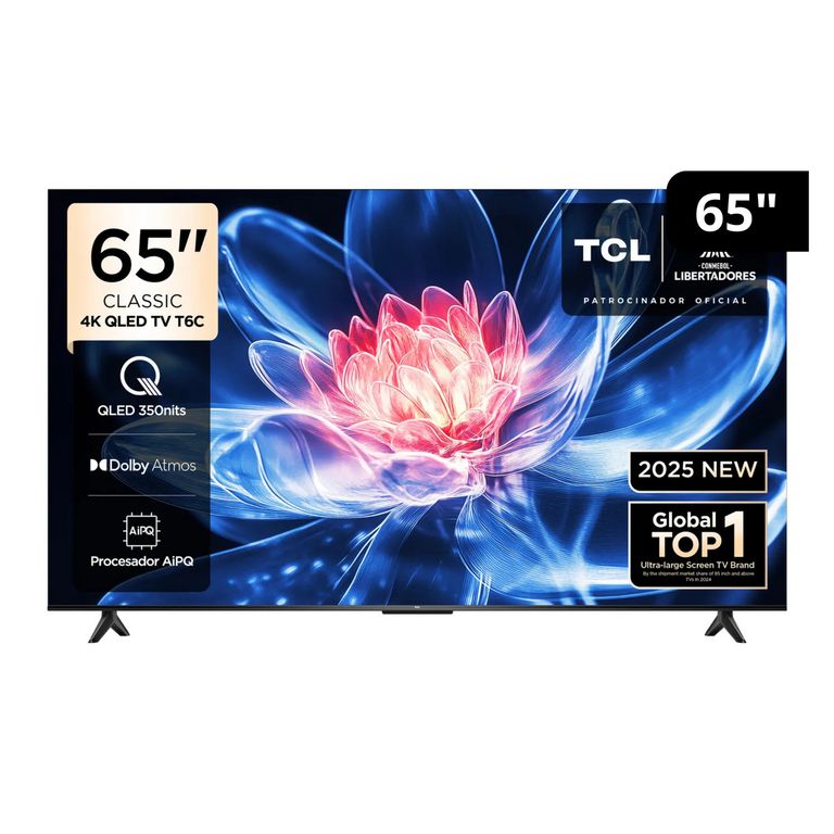 Televisor Smart TV TCL 65" 4K QLED Google TV 65T6C