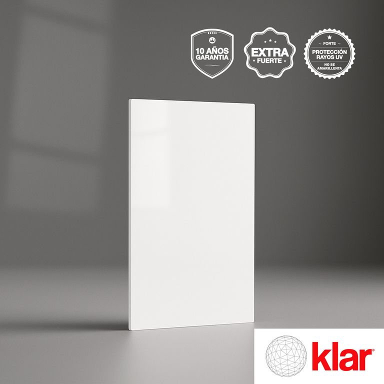 Policarbonato Sólido 3mm 2.05x3.05m Blanco