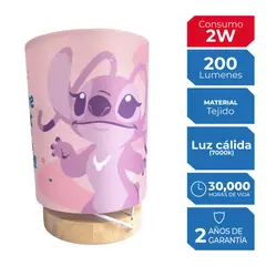 ILUMA - Lámpara De Mesa Stitch Y Angel 10.8x16.5 Cm