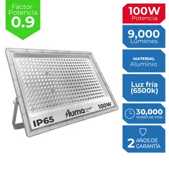 ILUMA - Reflector 100 Watts De Aluminio..