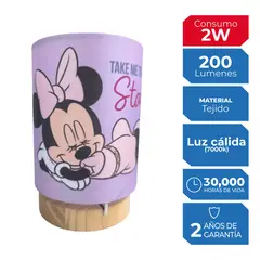 ILUMA - Lámpara De Mesa Minnie Star 10.8x16.5 Cm