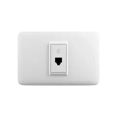 BTICINO - Tomacorriente Telefónico RJ11 Doméstico Placa Blanco