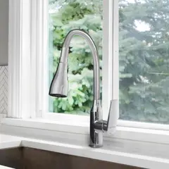 METUSA - Mezcladora Monocomando de lavadero al mueble pico extraíble Cromado.