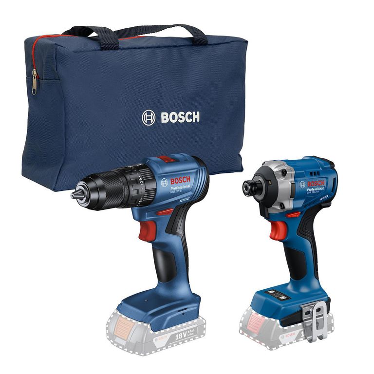 Pack x2 Taladros GSB 185-LI y GDR 18V-215