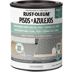 RUST OLEUM - Pintura Pisos y Azulejos Base Gris Piedra 946ml