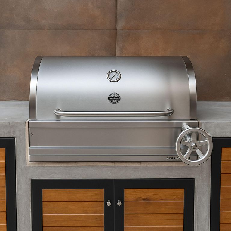 La Carbonera Grill Parrilla Empotrable American Pro Acero Inoxidable 70x50cm