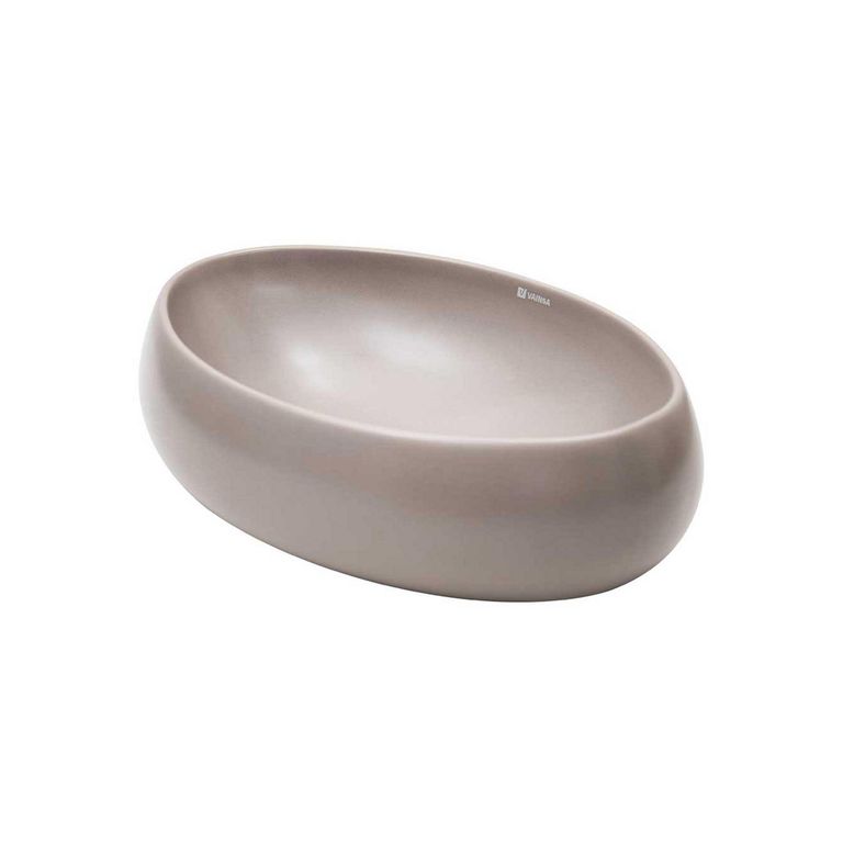 Bowl Padua Cool Nude Ovalado De Loza 49 x 14 x 36 cm.