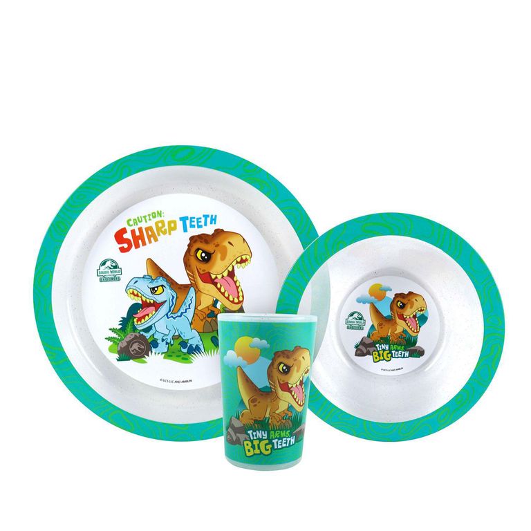 Set Vajillas 3 Piezas Jurassic