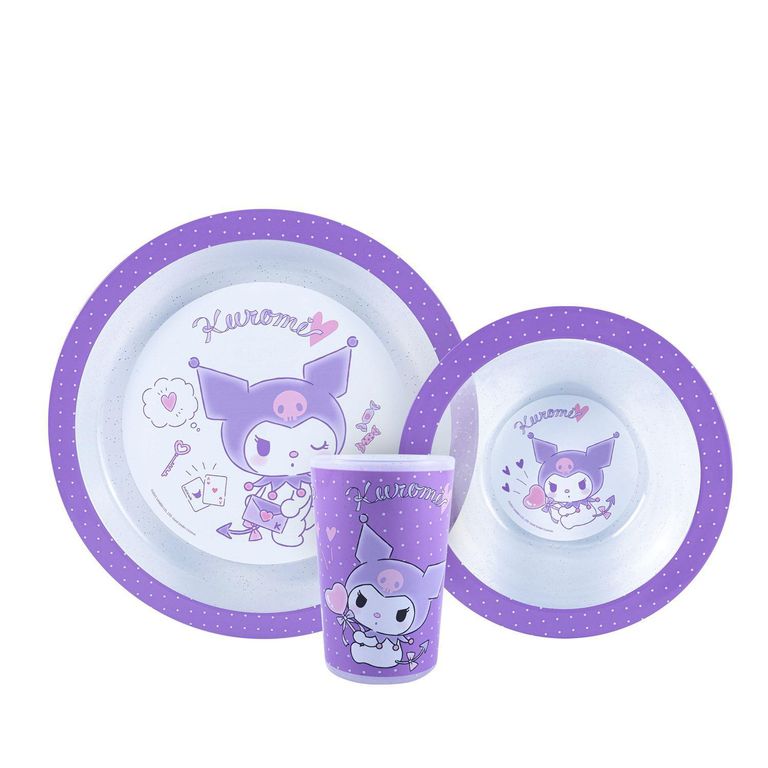 Set Vajilla 3 Piezas Kuromi