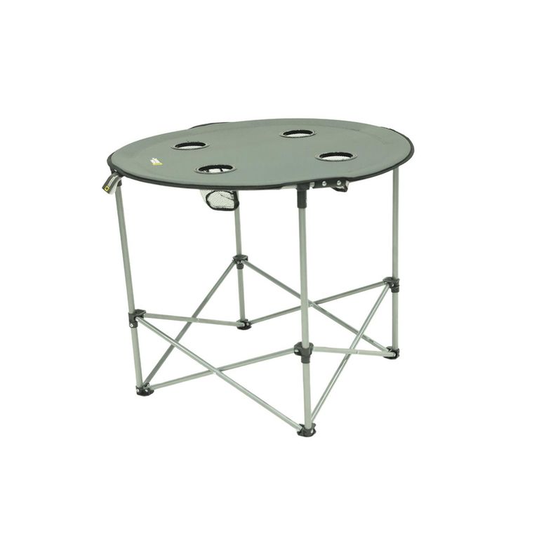 Mesa Plegable con Posavasos Negro.